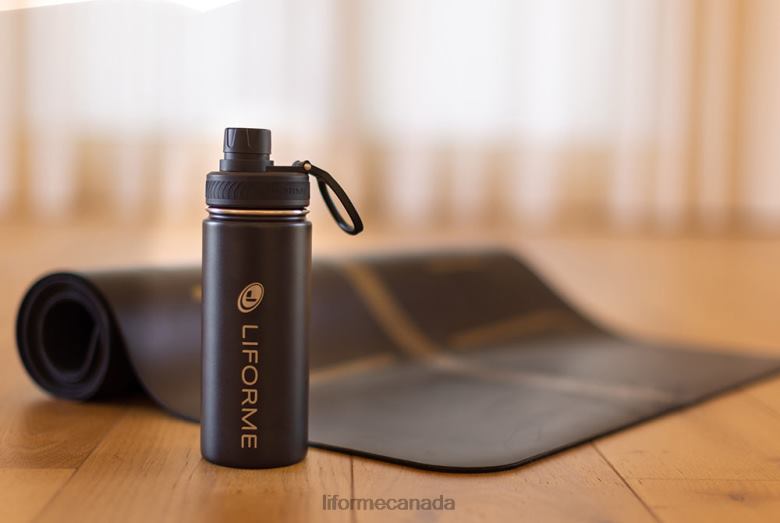 Liforme Water Bottle 520ml Black Collection 6XP8P100