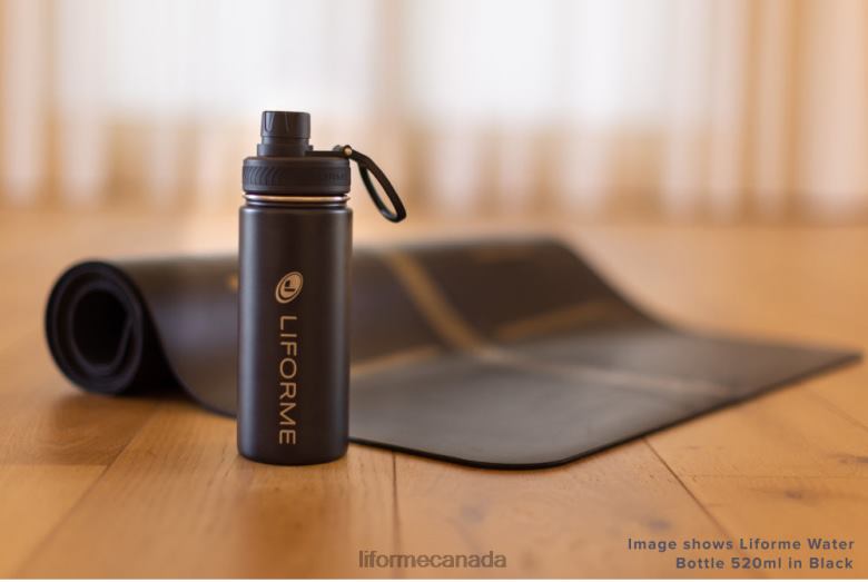 Liforme Water Bottle 710ml Black Collection 6XP8P102