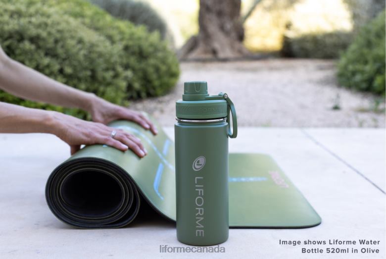 Liforme Water Bottle 710ml Olive Collection 6XP8P103