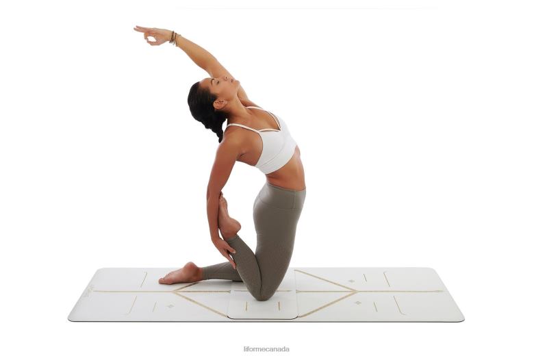 Liforme Magic' Yoga Pad White/Gold Collection 6XP8P88