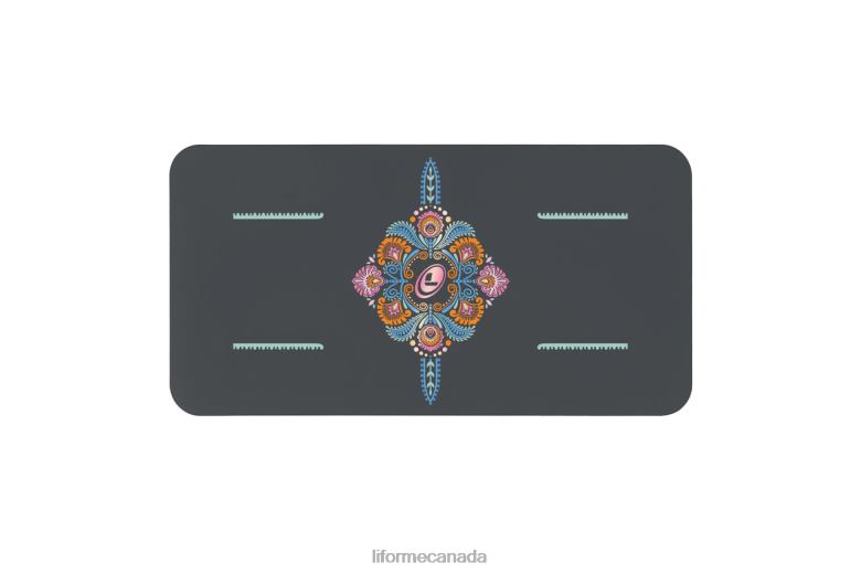 Liforme Mindful Garden Yoga Pad Grey/Floral Collection 6XP8P84