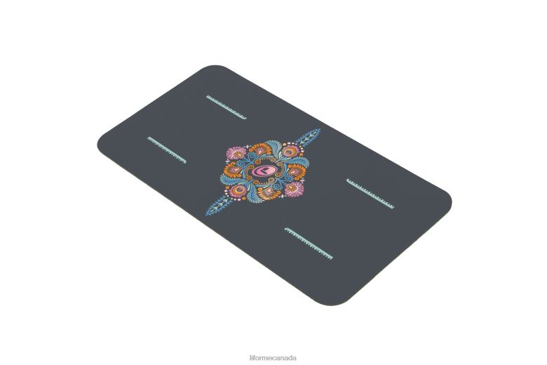 Liforme Mindful Garden Yoga Pad Grey/Floral Collection 6XP8P84