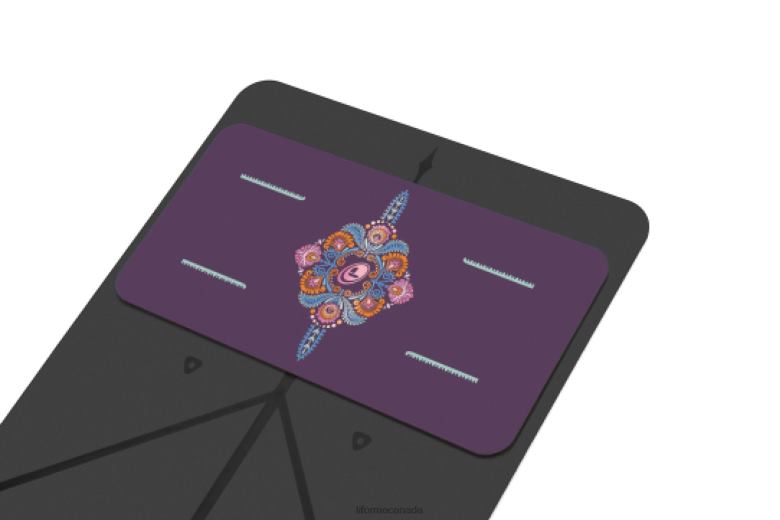 Liforme Mindful Garden Yoga Pad Purple/Floral Collection 6XP8P85