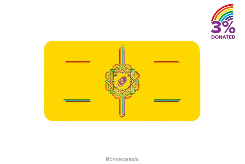 Liforme Rainbow Hope Yoga Pad Yellow/Rainbow Collection 6XP8P87