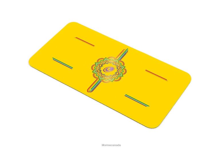 Liforme Rainbow Hope Yoga Pad Yellow/Rainbow Collection 6XP8P87