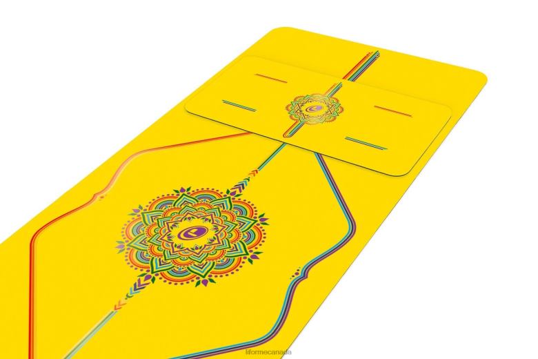 Liforme Rainbow Hope Yoga Pad Yellow/Rainbow Collection 6XP8P87