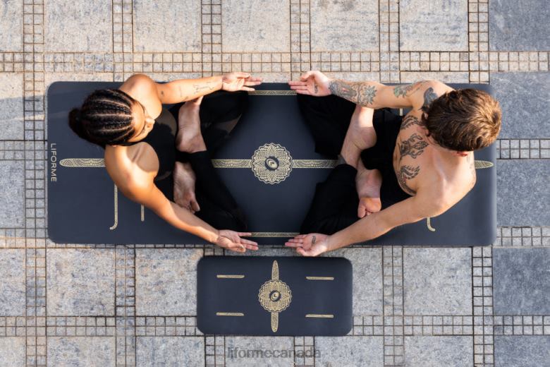 Liforme Yoga Pad Black/Gold Collection 6XP8P86