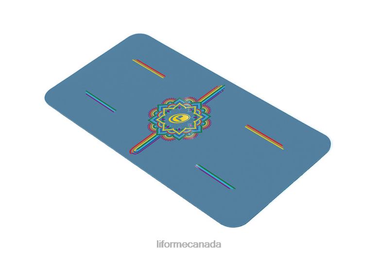 Liforme Yoga Pad Blue/Rainbow Collection 6XP8P90