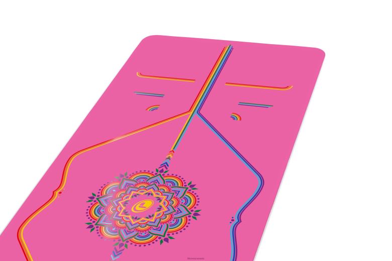 Liforme Grateful Rainbow Yoga Mat Grateful Pink/Rainbow Yoga Mats 6XP8P25