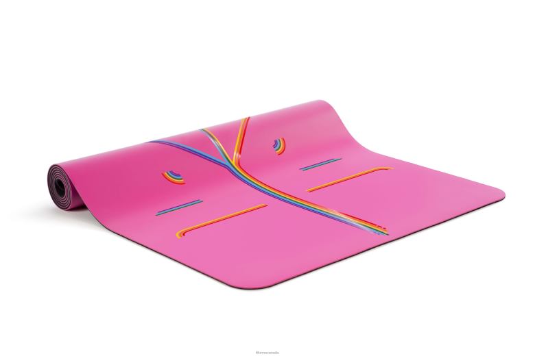 Liforme Grateful Rainbow Yoga Mat Grateful Pink/Rainbow Yoga Mats 6XP8P25