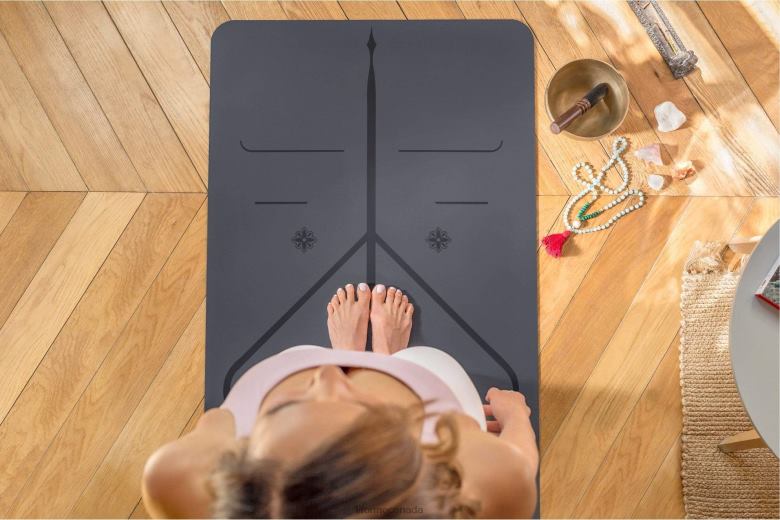 Liforme Gratitude Mat Grey Yoga Mats 6XP8P31