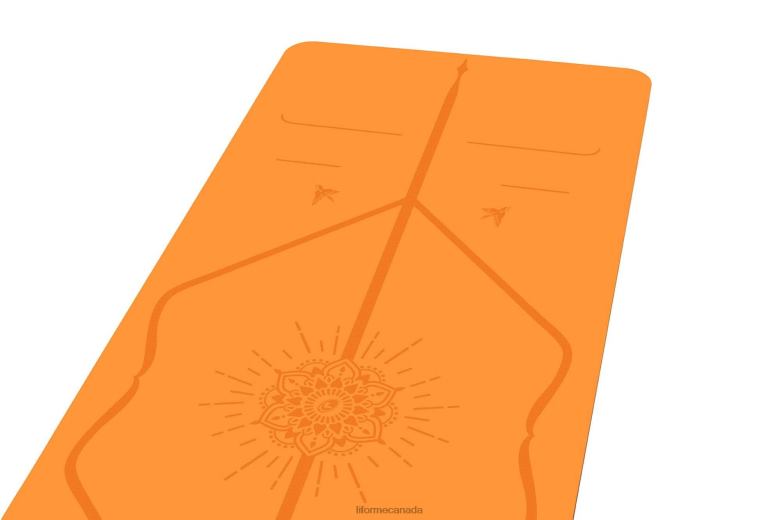Liforme Happiness Mat Vibrant Orange Yoga Mats 6XP8P26