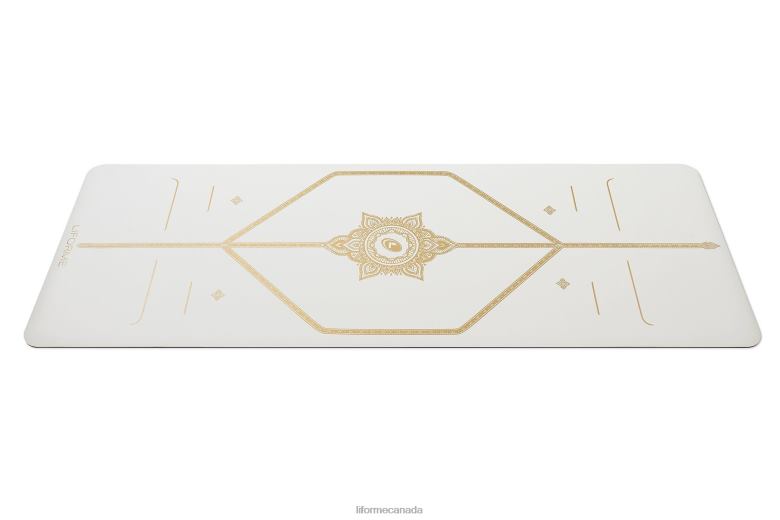 Liforme Magic' Yoga Mat White/Gold Yoga Mats 6XP8P10