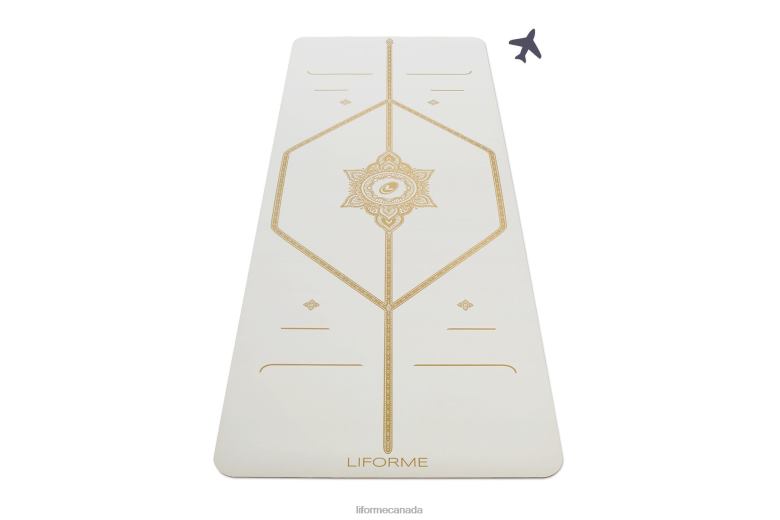 Liforme Magic' Yoga Mat White/Gold Yoga Mats 6XP8P10