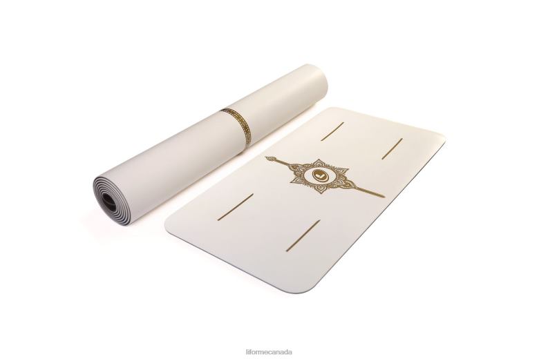 Liforme Magic' Yoga Mat White/Gold Yoga Mats 6XP8P10