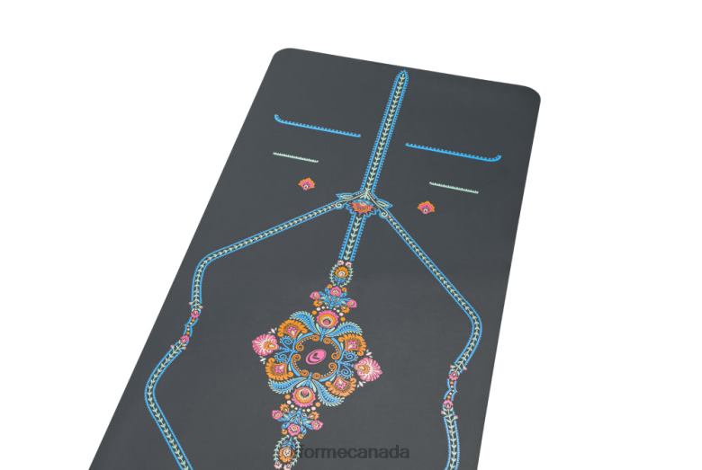 Liforme Mindful Garden Yoga Mat Grey/Floral Yoga Mats 6XP8P15