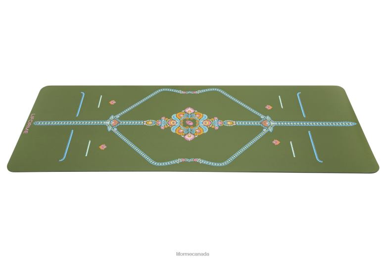 Liforme Mindful Garden Yoga Mat Olive/Floral Yoga Mats 6XP8P1