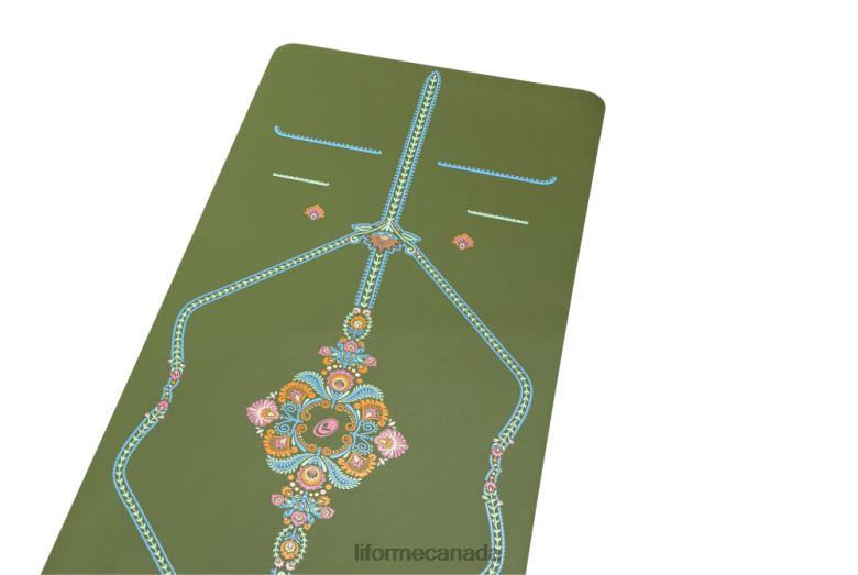 Liforme Mindful Garden Yoga Mat Olive/Floral Yoga Mats 6XP8P1