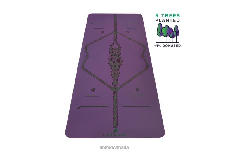 Liforme Mother Earth Yoga Mat Purple Earth Yoga Mats 6XP8P18