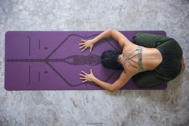 Liforme Mother Earth Yoga Mat Purple Earth Yoga Mats 6XP8P18