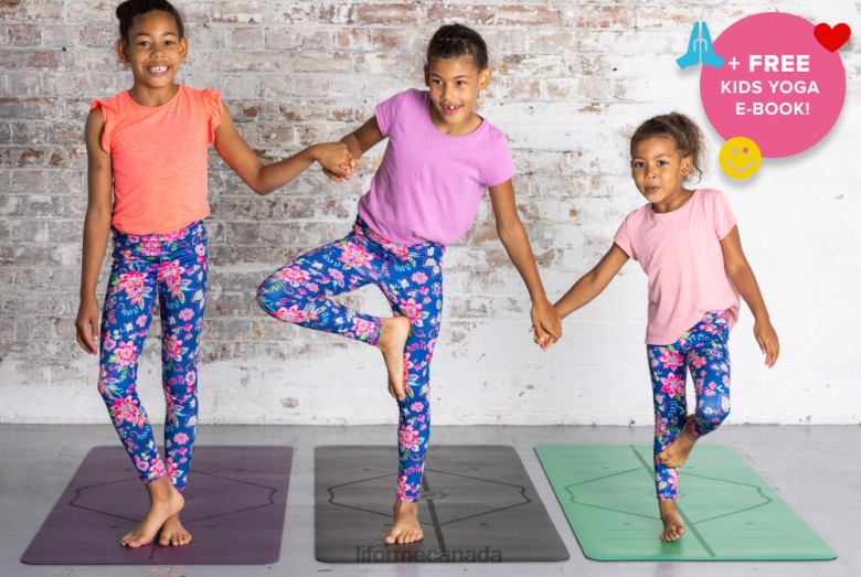 Liforme Kids Classic Yoga Mat Vibrant Orange Yoga Mats 6XP8P77