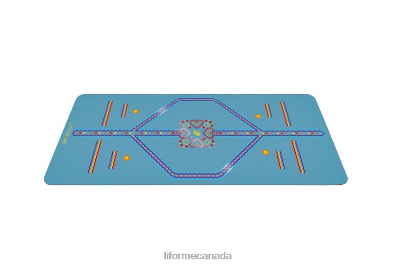 Liforme Kids Playful Yoga Mat Blue Yoga Mats 6XP8P75