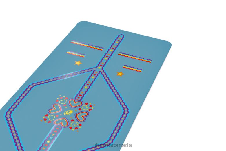 Liforme Kids Playful Yoga Mat Blue Yoga Mats 6XP8P75