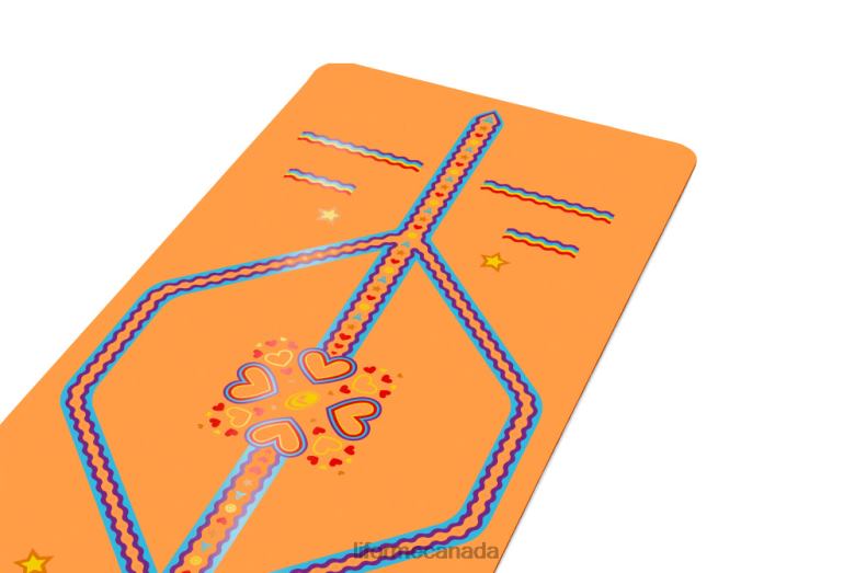 Liforme Kids Playful Yoga Mat Vibrant Orange Yoga Mats 6XP8P69