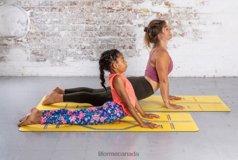 Liforme Kids Playful Yoga Mat Yellow Yoga Mats 6XP8P76