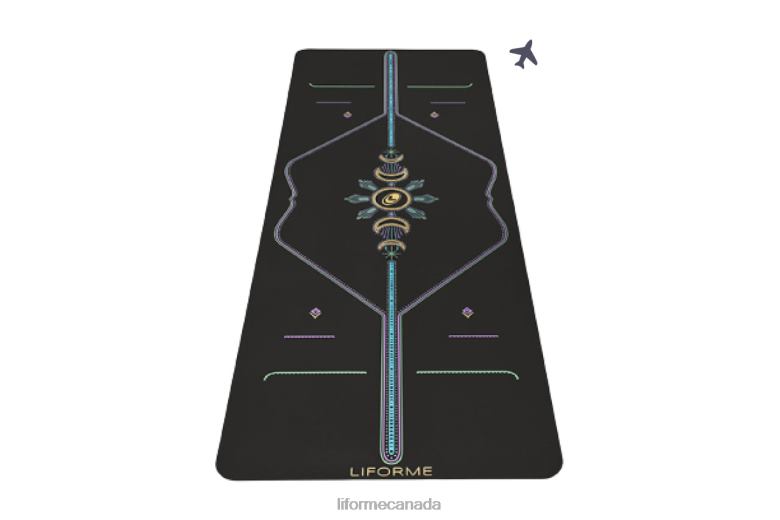 Liforme Cosmic Moon Travel Yoga Mat Black Yoga Mats 6XP8P45