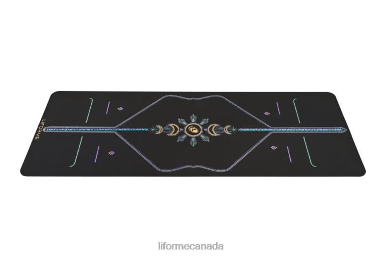 Liforme Cosmic Moon Travel Yoga Mat Black Yoga Mats 6XP8P45