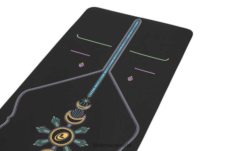 Liforme Cosmic Moon Travel Yoga Mat Black Yoga Mats 6XP8P45