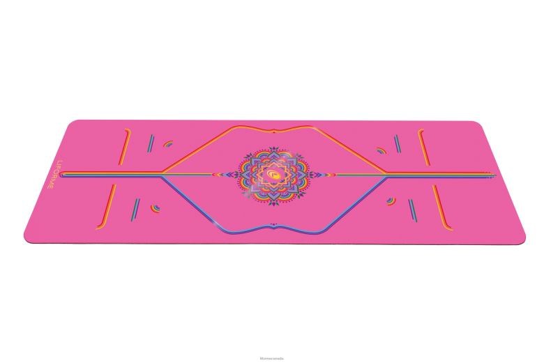 Liforme Grateful Rainbow Travel Mat Grateful Pink/Rainbow Yoga Mats 6XP8P55