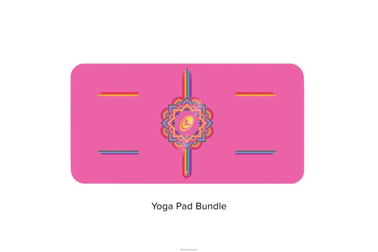 Liforme Grateful Rainbow Travel Mat Grateful Pink/Rainbow Yoga Mats 6XP8P55