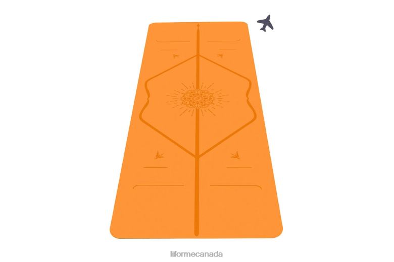 Liforme Happiness Travel Mat Vibrant Orange Yoga Mats 6XP8P57
