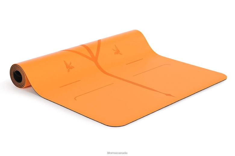 Liforme Happiness Travel Mat Vibrant Orange Yoga Mats 6XP8P57