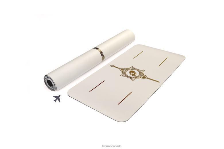Liforme Magic' Travel Mat White/Gold Yoga Mats 6XP8P46