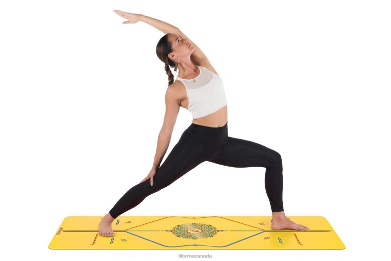 Liforme Rainbow Hope Travel Mat Yellow/Rainbow Yoga Mats 6XP8P51