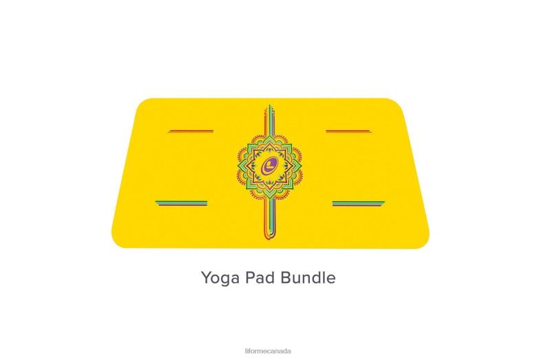 Liforme Rainbow Hope Travel Mat Yellow/Rainbow Yoga Mats 6XP8P51