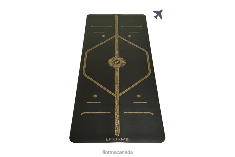 Liforme Travel Mat Black/Gold Yoga Mats 6XP8P50