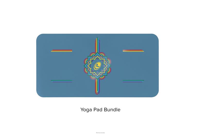 Liforme Travel Mat Blue/Rainbow Yoga Mats 6XP8P54