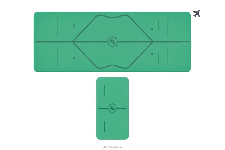 Liforme Travel Mat and Yoga Pad Bundle Classic Yoga Mats 6XP8P64