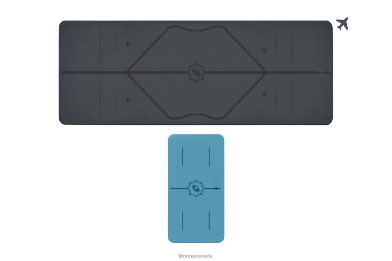 Liforme Travel Mat and Yoga Pad Bundle Classic Yoga Mats 6XP8P64