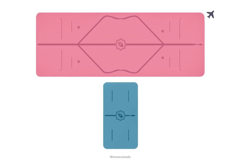 Liforme Travel Mat and Yoga Pad Bundle Classic Yoga Mats 6XP8P64