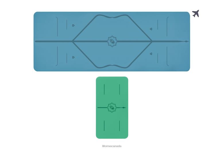 Liforme Travel Mat and Yoga Pad Bundle Classic Yoga Mats 6XP8P64