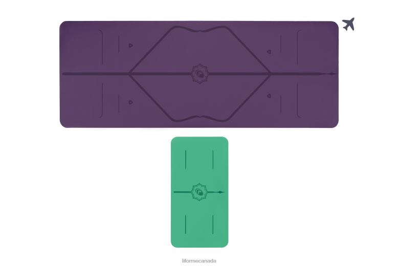 Liforme Travel Mat and Yoga Pad Bundle Classic Yoga Mats 6XP8P64