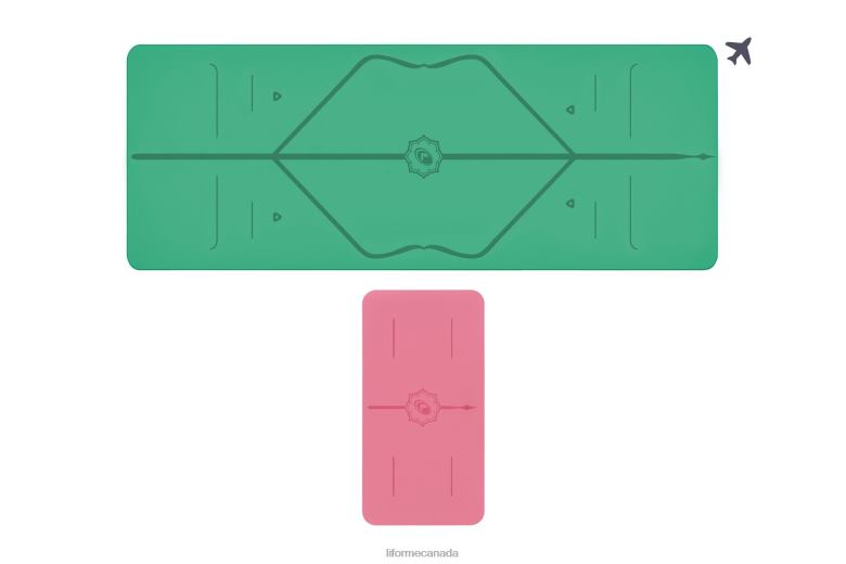 Liforme Travel Mat and Yoga Pad Bundle Classic Yoga Mats 6XP8P64