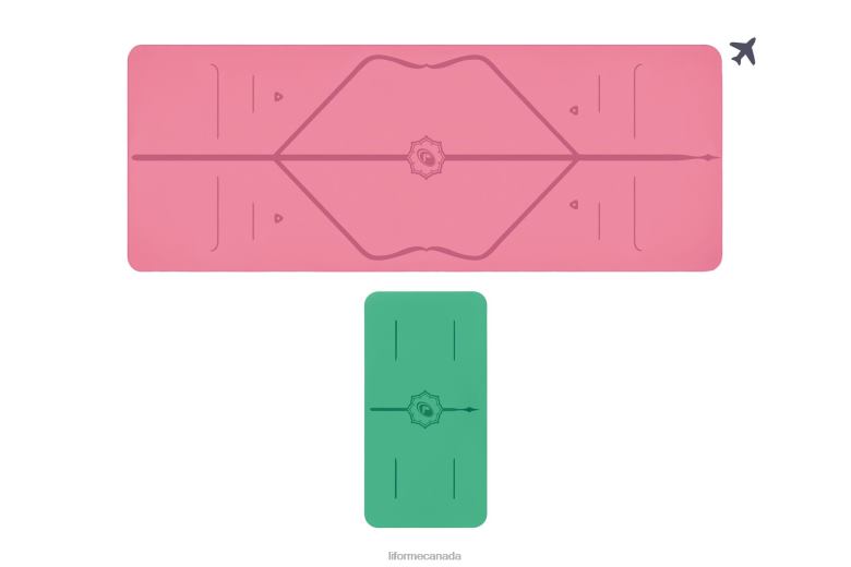 Liforme Travel Mat and Yoga Pad Bundle Classic Yoga Mats 6XP8P64