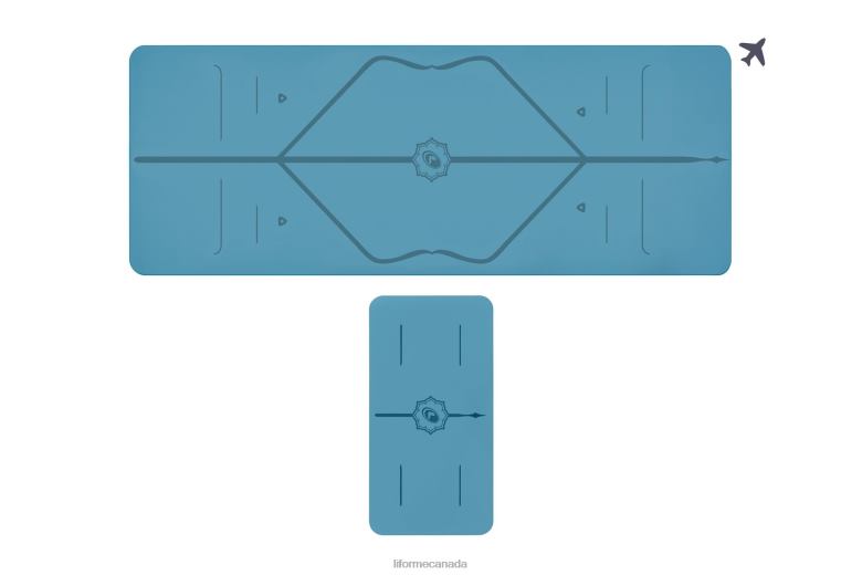 Liforme Travel Mat and Yoga Pad Bundle Classic Yoga Mats 6XP8P64