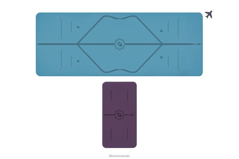 Liforme Travel Mat and Yoga Pad Bundle Classic Yoga Mats 6XP8P64